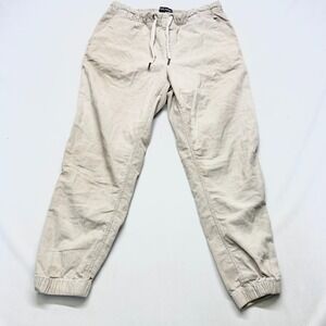 Drake Jogger Corduroy Pants Mens 32 Beige Cotton On Germans Mid Rise Drawstring